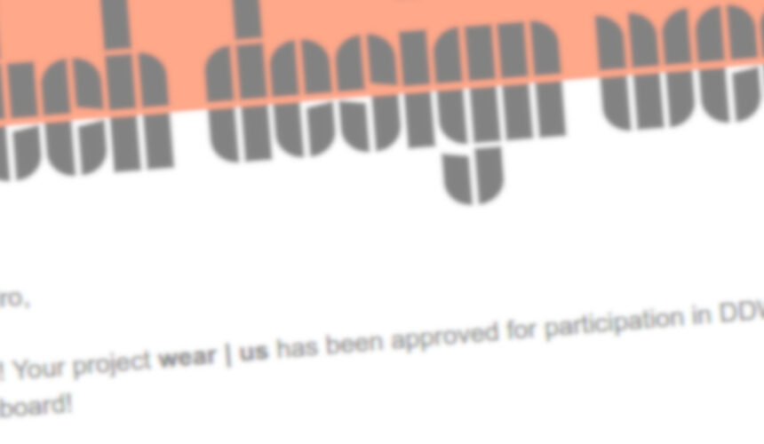 wear | us at the DDW 2025! wear | us at the DDW 2025!